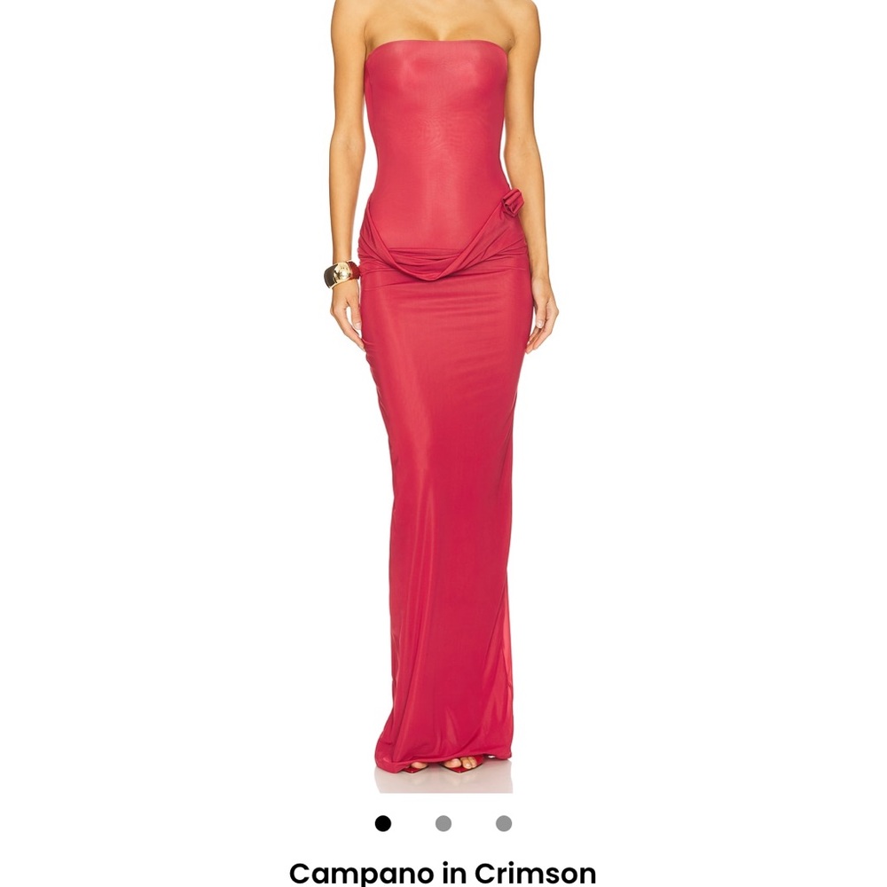 Women's Crimson Maxi Dress